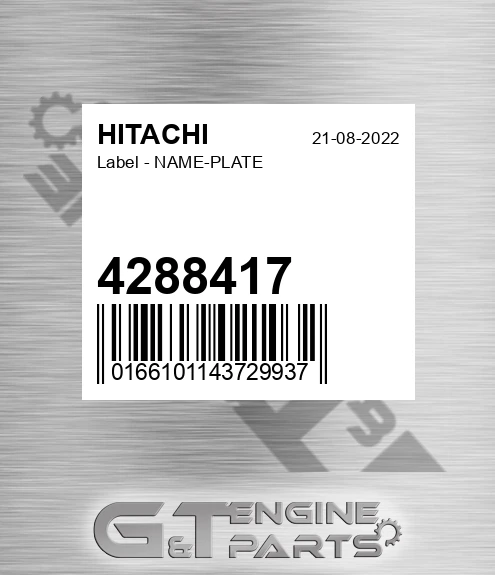 4288417 Label - NAME-PLATE