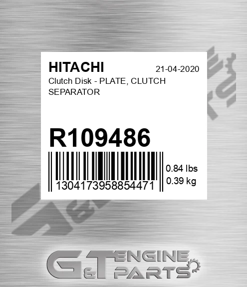 R109486 Clutch Disk - PLATE, CLUTCH SEPARATOR