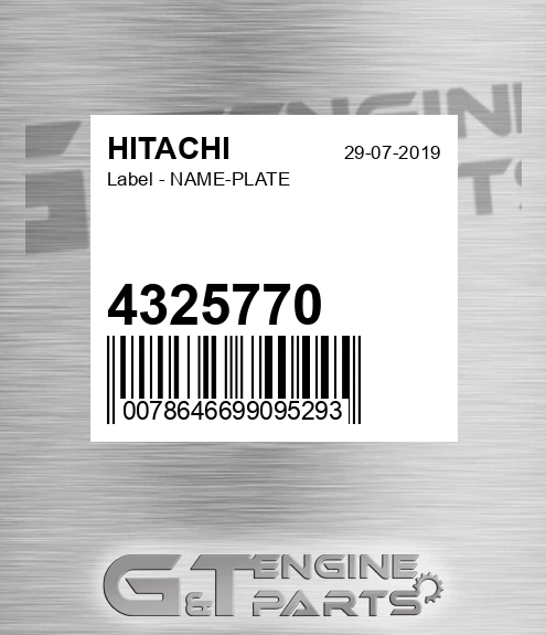 4325770 Label - NAME-PLATE