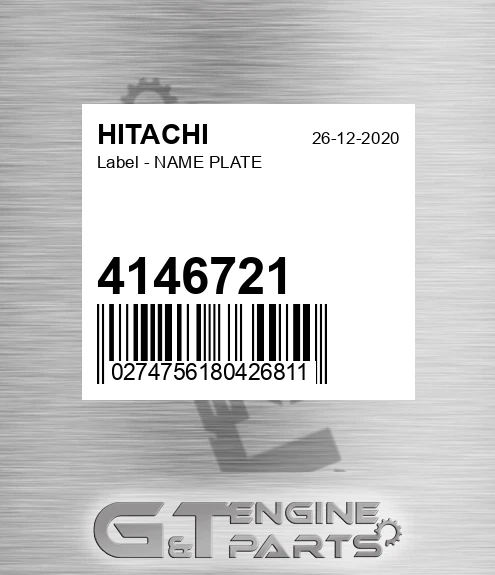 4146721 Label - NAME PLATE