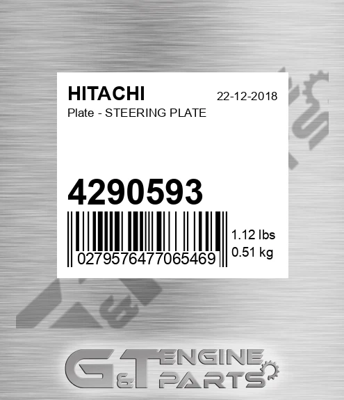 4290593 Plate - STEERING PLATE