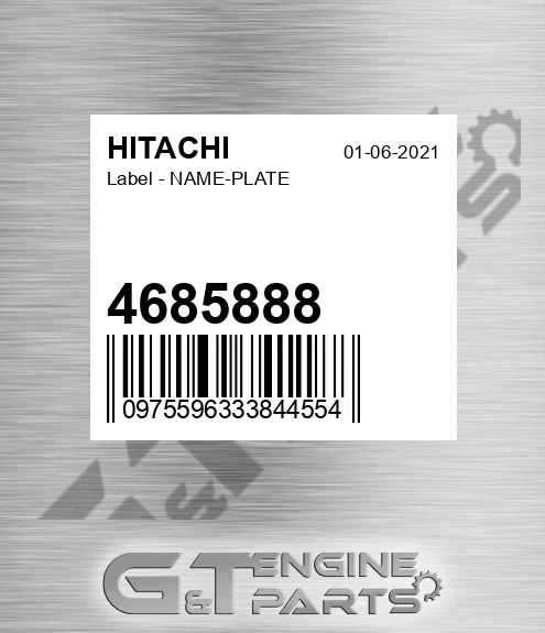 4685888 Label - NAME-PLATE