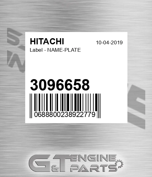 3096658 Label - NAME-PLATE