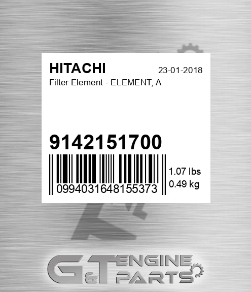 9142151700 Filter Element - ELEMENT, A