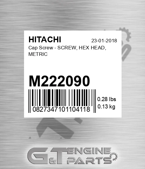 M222090 Cap Screw - SCREW, HEX HEAD, METRIC