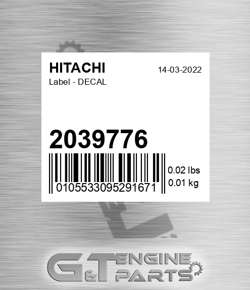 2039776 Label - DECAL
