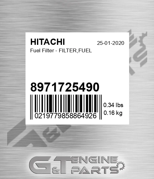 8971725490 Fuel Filter - FILTER,FUEL