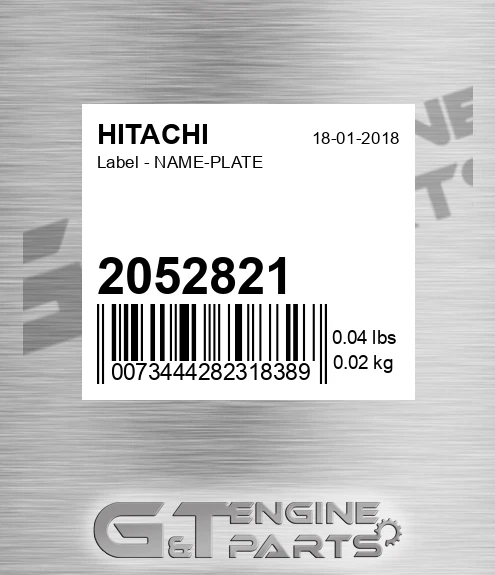 2052821 Label - NAME-PLATE