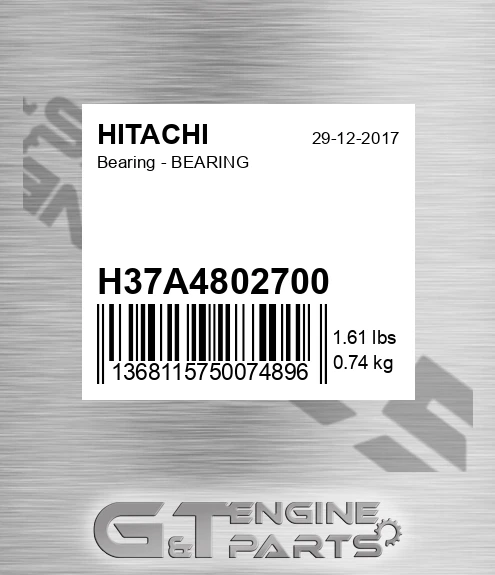 H37A4802700 Bearing - BEARING
