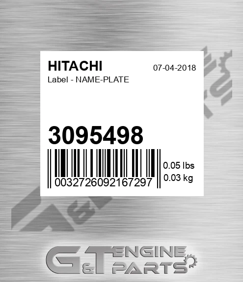 3095498 Label - NAME-PLATE