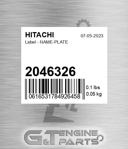 2046326 Label - NAME-PLATE