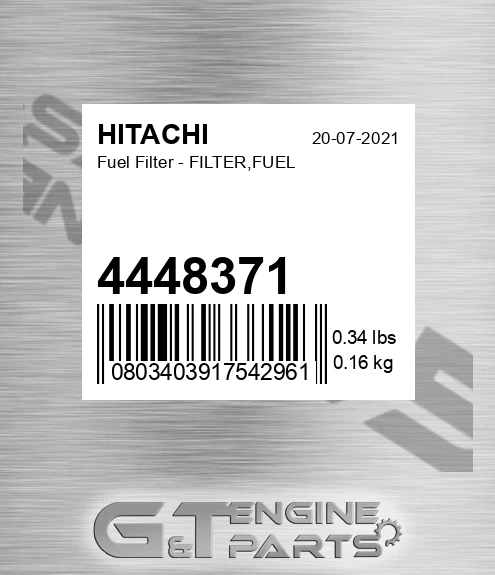 4448371 Fuel Filter - FILTER,FUEL