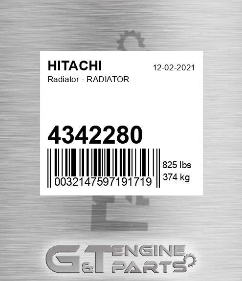 4342280 Radiator - RADIATOR