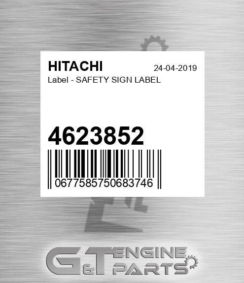 4623852 Label - SAFETY SIGN LABEL