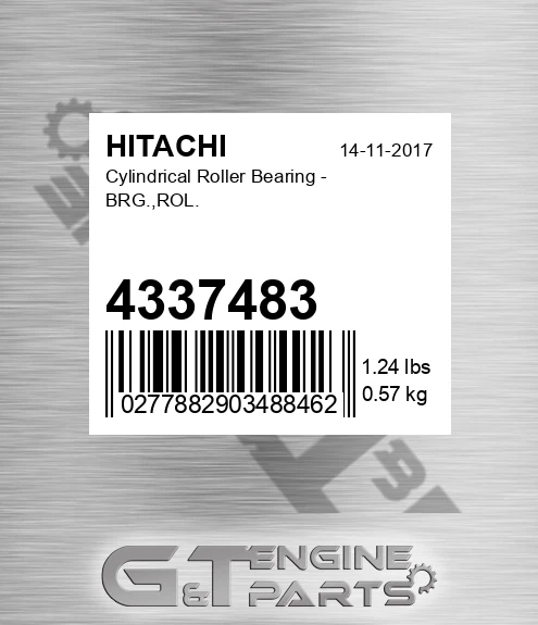 4337483 Cylindrical Roller Bearing - BRG.,ROL.