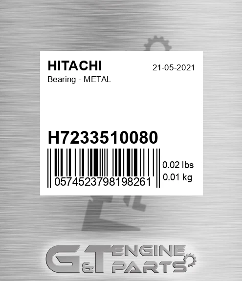 H7233510080 Bearing - METAL