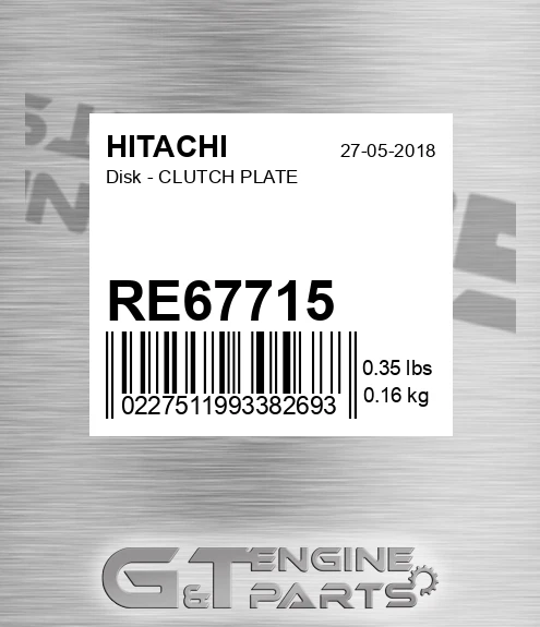 RE67715 Disk - CLUTCH PLATE
