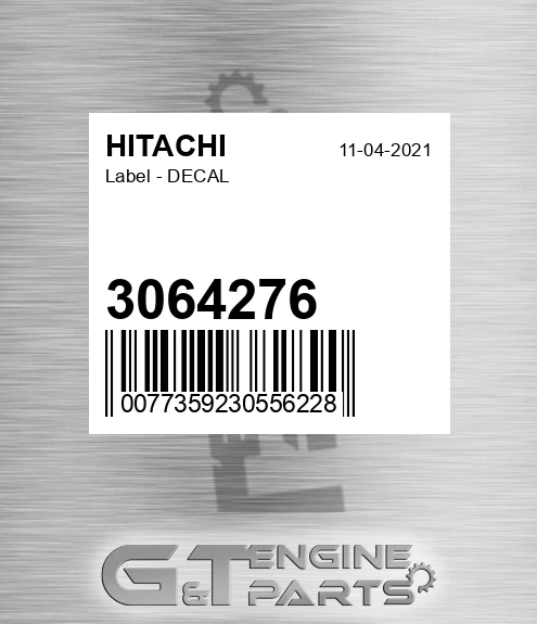 3064276 Label - DECAL