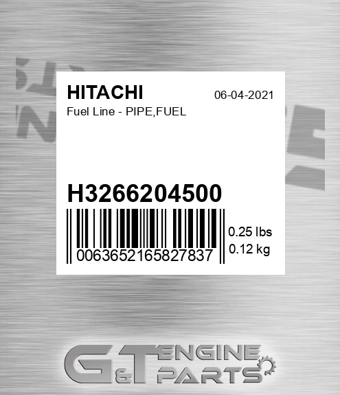 H3266204500 Fuel Line - PIPE,FUEL