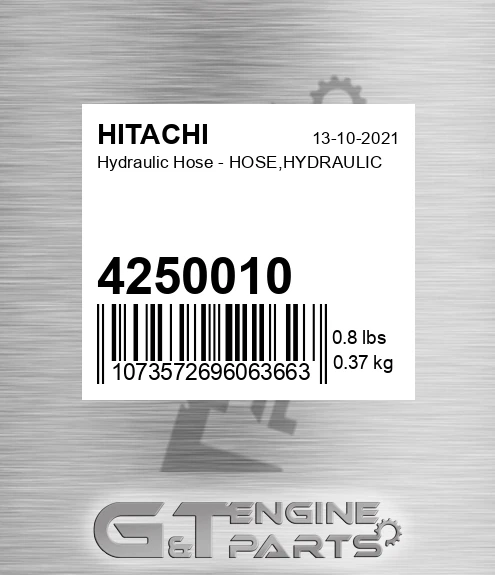4250010 Hydraulic Hose - HOSE,HYDRAULIC