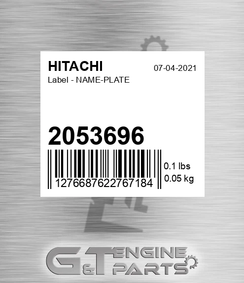 2053696 Label - NAME-PLATE