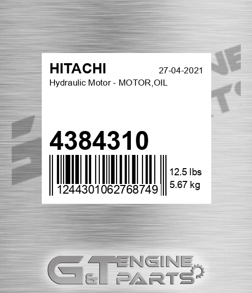 4384310 Hydraulic Motor - MOTOR,OIL