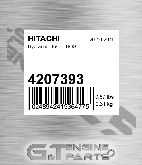 4207393 Hydraulic Hose - HOSE