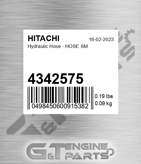 4342575 Hydraulic Hose - HOSE SM