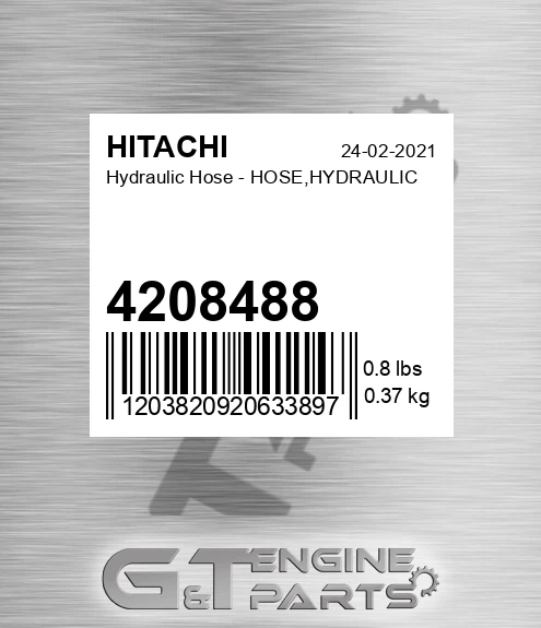 4208488 Hydraulic Hose - HOSE,HYDRAULIC