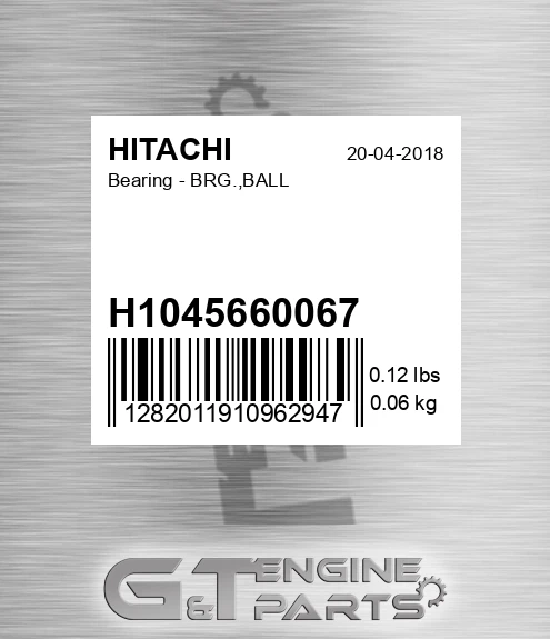 H1045660067 Bearing - BRG.,BALL