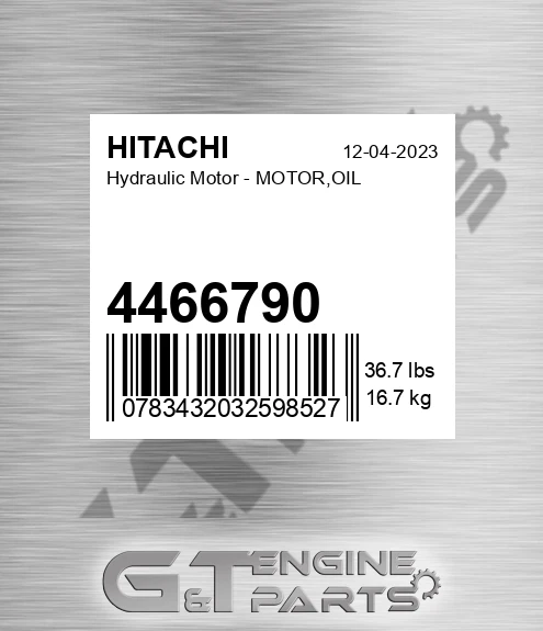 4466790 Hydraulic Motor - MOTOR,OIL