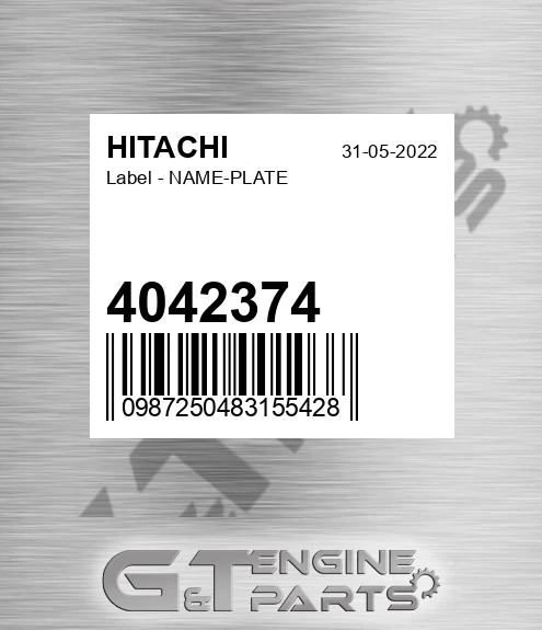 4042374 Label - NAME-PLATE