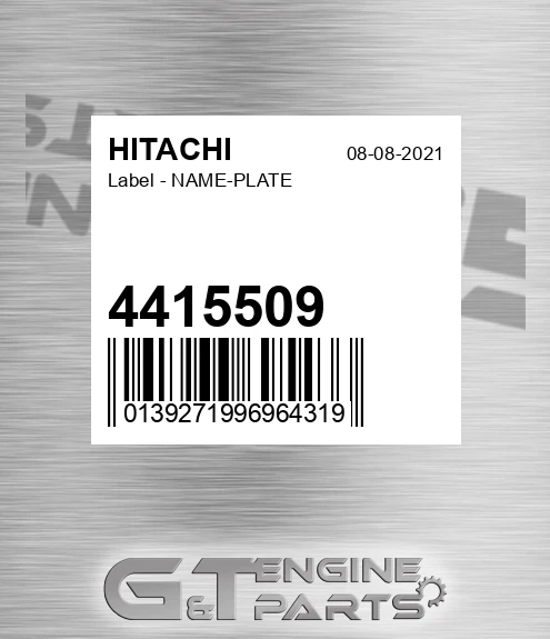 4415509 Label - NAME-PLATE