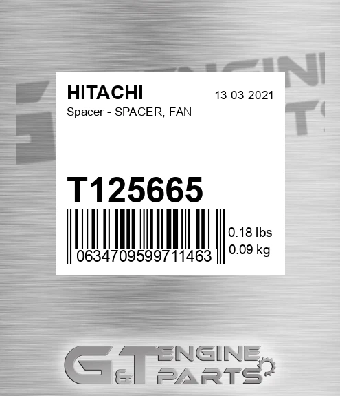 T125665 Spacer - SPACER, FAN