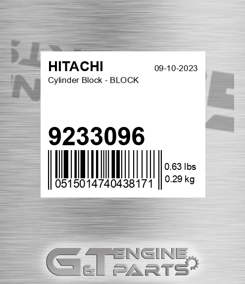9233096 Cylinder Block - BLOCK