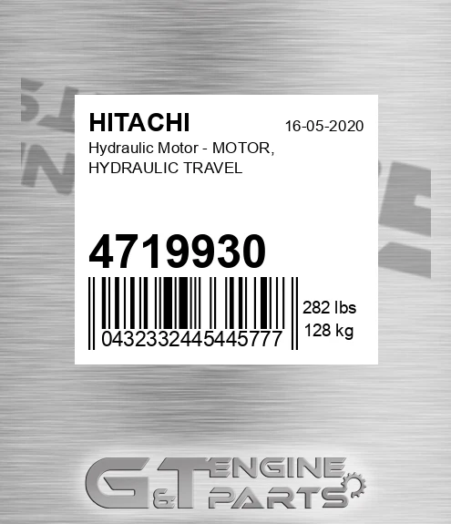 4719930 Hydraulic Motor - MOTOR, HYDRAULIC TRAVEL