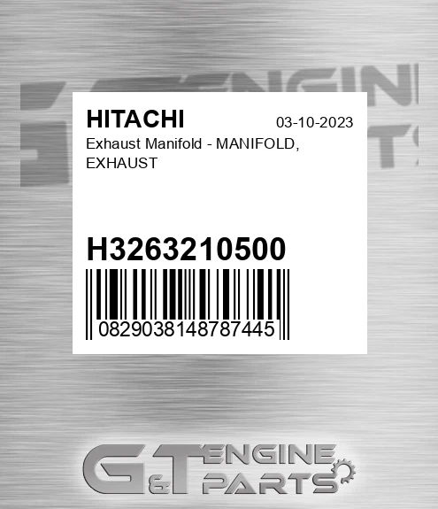 H3263210500 Exhaust Manifold - MANIFOLD, EXHAUST