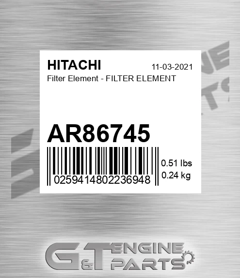 AR86745 Filter Element - FILTER ELEMENT