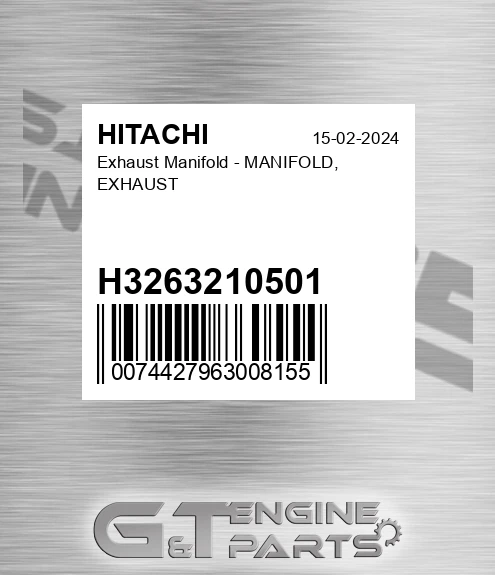 H3263210501 Exhaust Manifold - MANIFOLD, EXHAUST