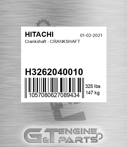 H3262040010 Crankshaft - CRANKSHAFT