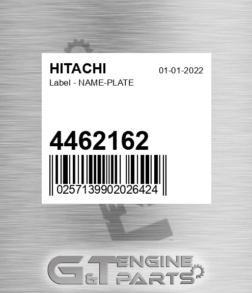 4462162 Label - NAME-PLATE