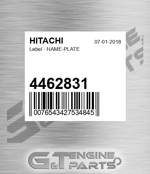 4462831 Label - NAME-PLATE