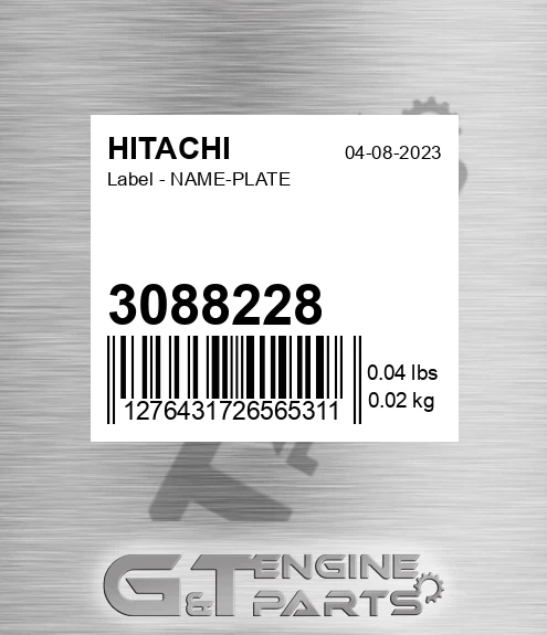 3088228 Label - NAME-PLATE