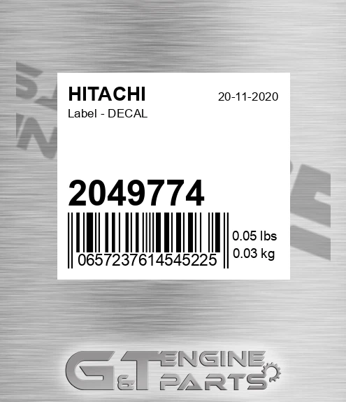 2049774 Label - DECAL