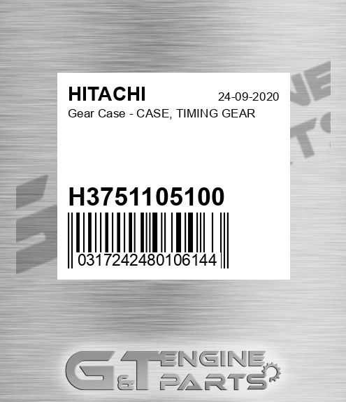 H3751105100 Gear Case - CASE, TIMING GEAR
