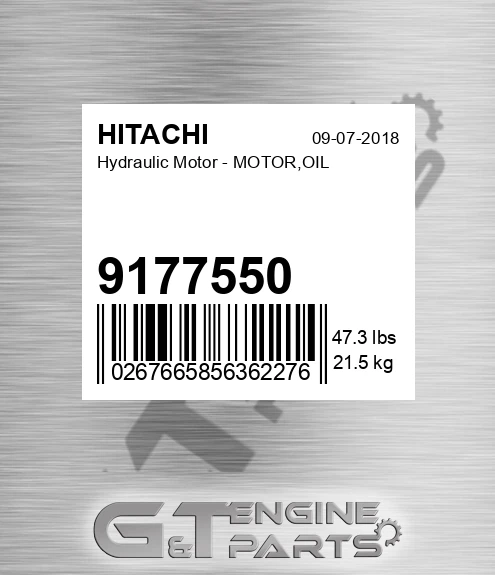 9177550 Hydraulic Motor - MOTOR,OIL