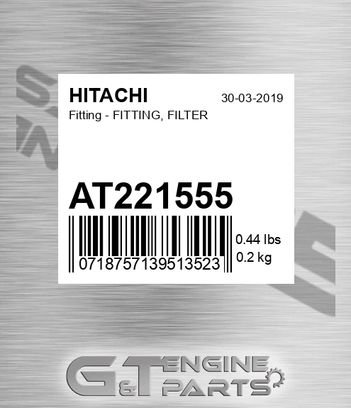 AT221555 Fitting - FITTING, FILTER