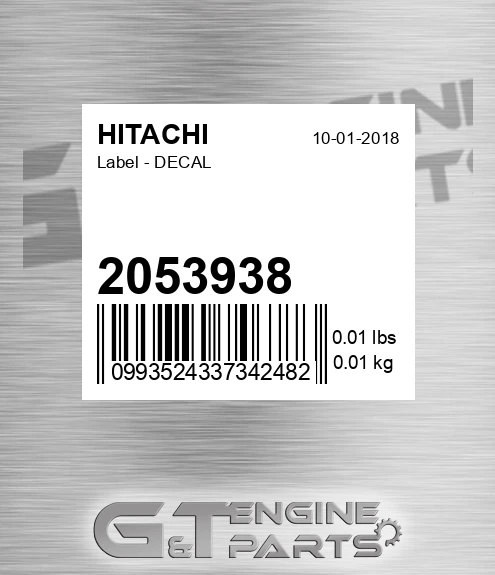 2053938 Label - DECAL