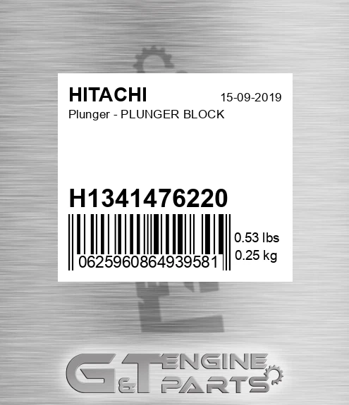 H1341476220 Plunger - PLUNGER BLOCK