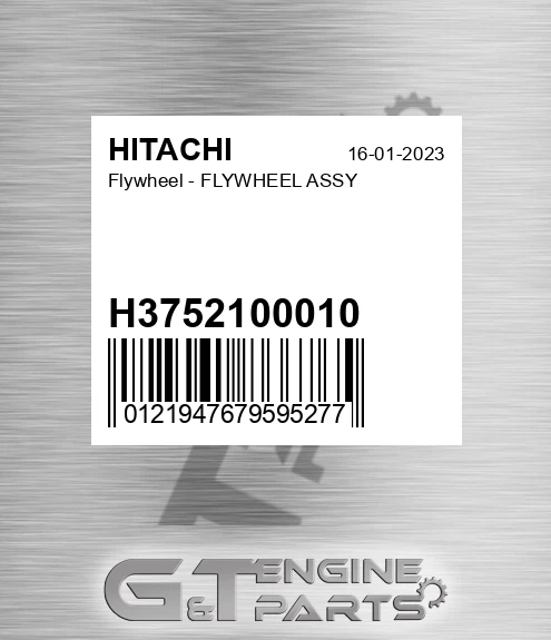 H3752100010 Flywheel - FLYWHEEL ASSY